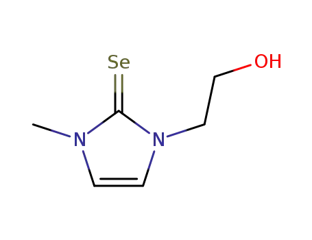Molecular Structure of 1451001-55-0 (1-(2-hydroxyethyl)-3-methyl-(1H)-imidazole-2(3H)-selone)