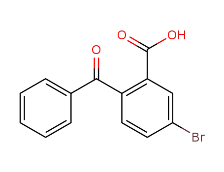 Molecular Structure of 718620-09-8 (Benzoic acid, 2-benzoyl-5-bromo-)