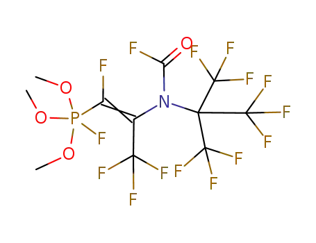 Molecular Structure of 93636-91-0 (2-(N-perfluoro-tert-butyl-N-fluorocarbonylamino)tetrafluoropropenyltrimethoxyphosphorane)