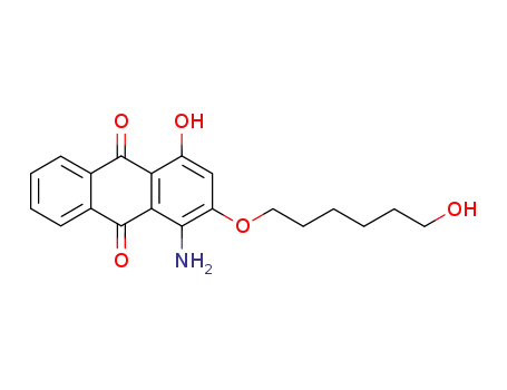 Molecular Structure of 34231-26-0 (1-amino-4-hydroxy-2-[(6-hydroxyhexyl)oxy]anthraquinone)