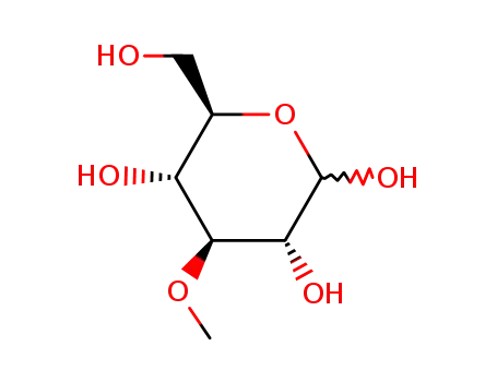 Molecular Structure of 3370-81-8 (3-O-METHYL-D-GLUCOPYRANOSE)
