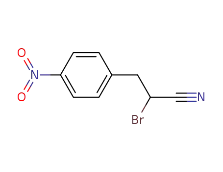 Molecular Structure of 62448-25-3 (2-bromo-3-(4-nitro-phenyl)-propionitrile)