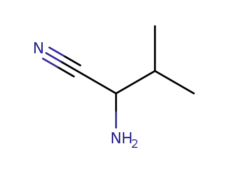 Molecular Structure of 4475-96-1 (2-Amino-3-methylbutyronitrile)