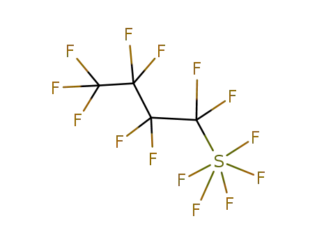 Molecular Structure of 375-52-0 (n-C<sub>4</sub>F<sub>9</sub>SF<sub>5</sub>)