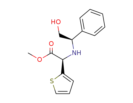 methyl (S)-2-<(R)-2-hydroxy-1-phenylethylamino>-2-(2-thienyl)ethanoate