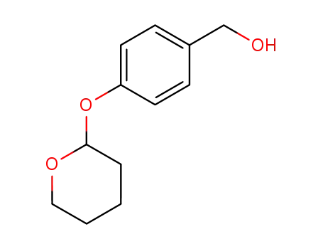 Molecular Structure of 136750-68-0 (Benzenemethanol, 4-[(tetrahydro-2H-pyran-2-yl)oxy]-)