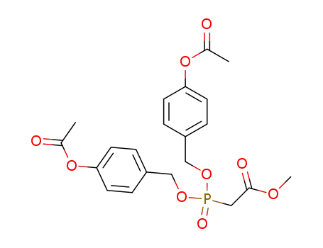 Molecular Structure of 144758-70-3 (di(4-acetoxybenzyl) methoxycarbonylmethylphosphonate)