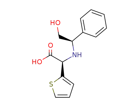 (S)-2-<(R)-2-hydroxy-1-phenylethylamino>-2-(2-thienyl)ethanoic acid