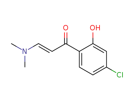 Molecular Structure of 135251-11-5 ((E)-1-(4-chloro-2-hydroxyphenyl)-3-(dimethylamino)prop-2-en-1-one)