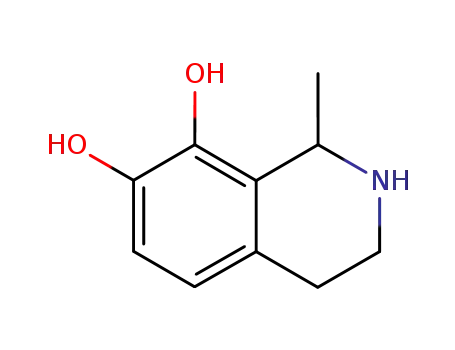 Molecular Structure of 53405-13-3 (7,8-Isoquinolinediol,1,2,3,4-tetrahydro-1- methyl- )