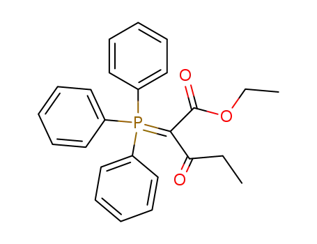 Molecular Structure of 1474-33-5 (ethyl 3-oxo-2-(triphenyl-lambda~5~-phosphanylidene)pentanoate)