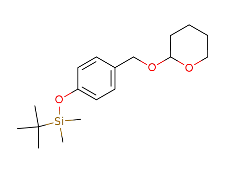 Molecular Structure of 249284-23-9 (4-tert-butyl-butyldimethylsilyloxybenzyl alcohol THP ether)
