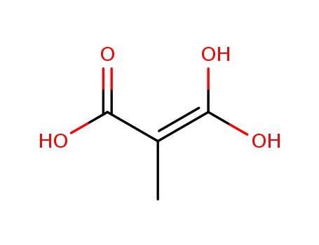 Molecular Structure of 69858-40-8 (3,3-Dihydroxy-2-methyl-acrylic acid)