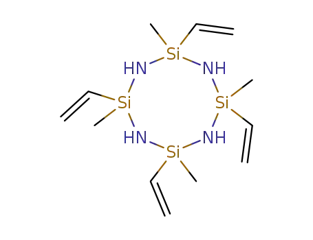 Molecular Structure of 5162-63-0 (1,3,5,7-TETRAMETHYL-1,3,5,7-TETRAVINYLCYCLOTETRASILAZANE)