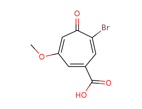 Molecular Structure of 855397-05-6 (6-bromo-3-methoxy-5-oxo-cyclohepta-1,3,6-trienecarboxylic acid)