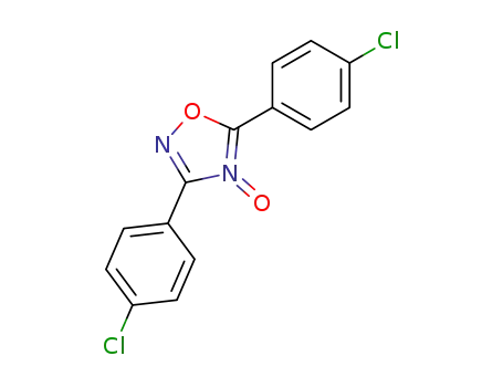 Molecular Structure of 61713-85-7 (1,2,4-Oxadiazole, 3,5-bis(4-chlorophenyl)-, 4-oxide)