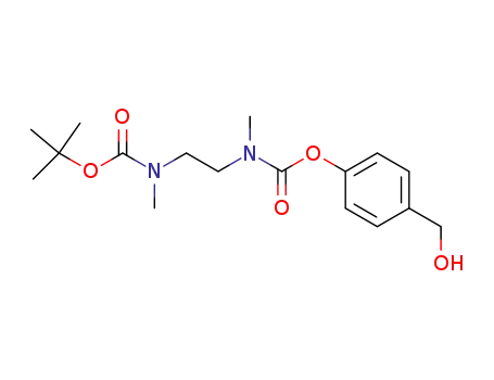 Molecular Structure of 848826-75-5 (Carbamic acid,
[2-[[(1,1-dimethylethoxy)carbonyl]methylamino]ethyl]methyl-,
4-(hydroxymethyl)phenyl ester)