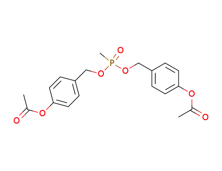 Molecular Structure of 136825-69-9 (di(4-acetoxybenzyl) methylphosphonate)