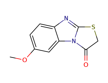 Molecular Structure of 37052-80-5 (6-methoxy-benzo[4,5]imidazo[2,1-<i>b</i>]thiazol-3-one)