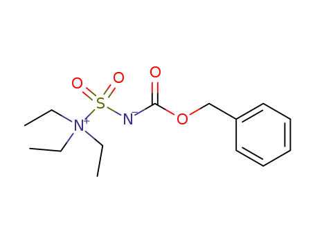 Molecular Structure of 439585-11-2 (Ethanaminium, N,N-diethyl-N-[[[(phenylmethoxy)carbonyl]amino]sulfonyl]-, inner salt)