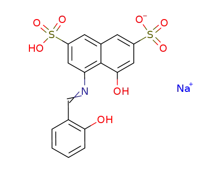 Sodium 5-hydroxy-4-((2-hydroxybenzylidene)amino)-7-sulfonaphthalene-2-sulfonate hydrate