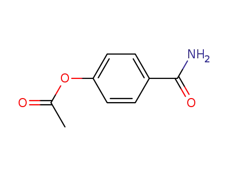 Molecular Structure of 51074-95-4 (4-(aminocarbonyl)phenyl acetate)