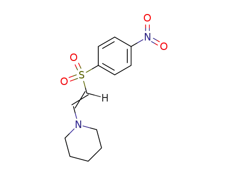 Molecular Structure of 107415-63-4 (β-piperidyl aminovinyl sulfone)