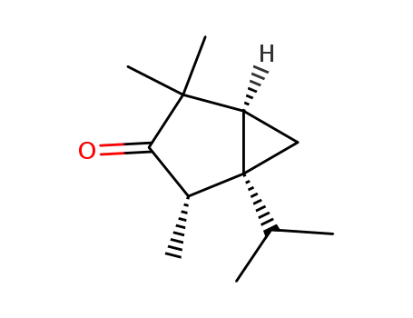 Molecular Structure of 145106-57-6 ((1S,2S,5S) 1-(1-Methylethyl)-2,4,4-trimethylbicyclo<3.1.0>hexan-3-one)