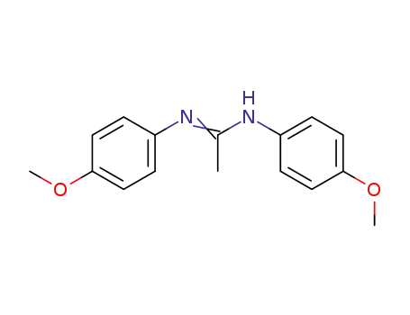 Molecular Structure of 71709-26-7 (Ethanimidamide, N,N'-bis(4-methoxyphenyl)-)