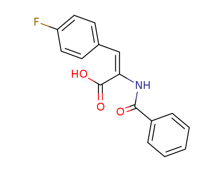 2-Propenoic acid, 2-(benzoylamino)-3-(4-fluorophenyl)-