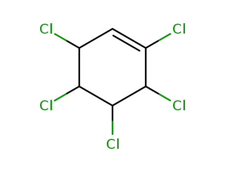 Molecular Structure of 1890-40-0 (1,3,4,5,6-pentachlorocyclohexene)