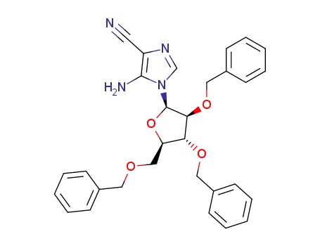 5-amino-4-cyano-1-(2,3,5-tri-O-benzyl-β-D-arabinofuranosyl)imidazole