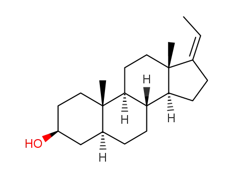 Molecular Structure of 1159-24-6 (17-(Z)-ethylidene-3β-hydroxy-5α-androstane)