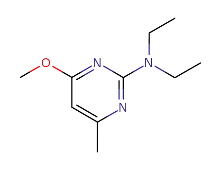 Molecular Structure of 111697-06-4 (2-Pyrimidinamine, N,N-diethyl-4-methoxy-6-methyl-)