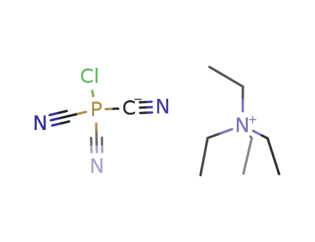 Molecular Structure of 82991-25-1 (N(C<sub>2</sub>H<sub>5</sub>)4<sup>(1+)</sup>*PCl(CN)3<sup>(1-)</sup>=(N(C<sub>2</sub>H<sub>5</sub>)4)(PCl(CN)3))