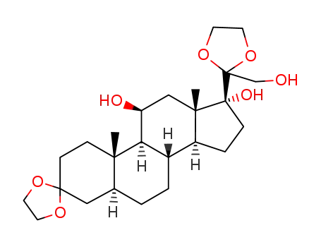 3,3;20,20-bis-ethanediyldioxy-5α-pregnane-11β,17,21-triol