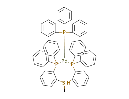 Molecular Structure of 1198806-66-4 (C<sub>55</sub>H<sub>47</sub>P<sub>3</sub>PdSi)