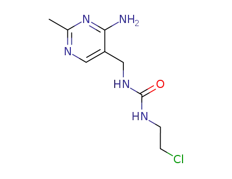 Molecular Structure of 42471-43-2 (3-[(4-amino-2-methyl-pyrimidin-5-yl)methyl]-1-(2-chloroethyl)urea)