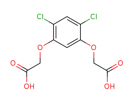 Molecular Structure of 262861-51-8 ((4,6-dichloro-<i>m</i>-phenylenedioxy)-di-acetic acid)