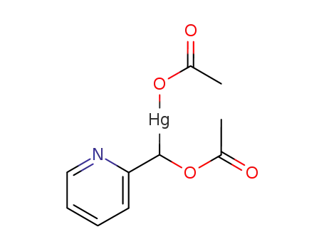 Molecular Structure of 77333-85-8 (2-acetoxymethylpyridylmercuric acetate)