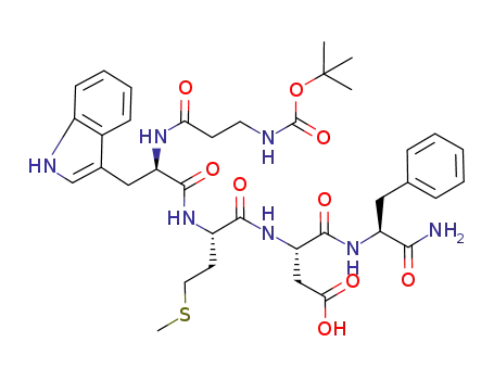 N-[(2-methylpropoxy)carbonyl]-beta-alanyltryptophylmethionyl-alpha-aspartylphenylalaninamide