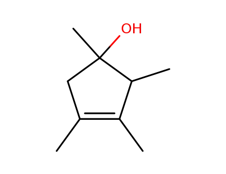 Molecular Structure of 73659-32-2 (1,2,3,4-Tetramethyl-cyclopent-3-enol)