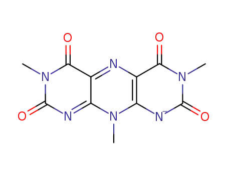 Molecular Structure of 82639-46-1 (3,7,10-trimethyl-(1H,3H,7H,10H)-pyrimido<5-4-g>pteridine-2,4,6,8-tetrone)