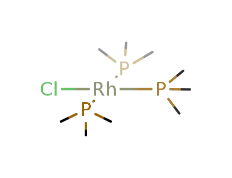 Molecular Structure of 36103-64-7 ([Rh(trimethylphosphine)3]Cl)