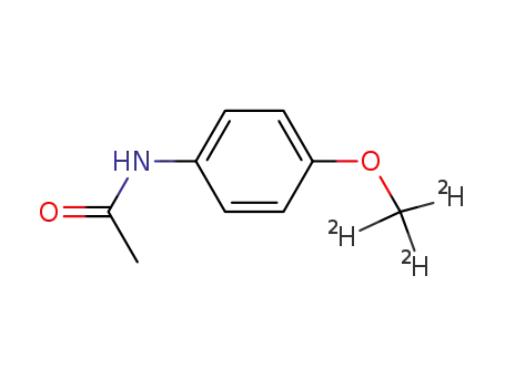 Molecular Structure of 54536-22-0 (N-(4-methoxy-d<SUB>3</SUB>-phenyl)acetamide)