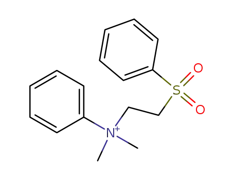 Molecular Structure of 40824-72-4 (Benzenaminium, N,N-dimethyl-N-[2-(phenylsulfonyl)ethyl]-)