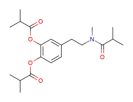 Propanoic acid, 2-methyl-,
4-[2-[methyl(2-methyl-1-oxopropyl)amino]ethyl]-1,2-phenylene ester