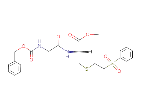 Molecular Structure of 86124-78-9 (N-(Benzyloxycarbonyl)glycyl-S-<2-(phenylsulfonyl)ethyl>cystein-methylester)