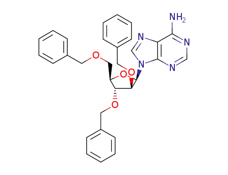 Molecular Structure of 3257-73-6 (9-(2', 3', 5'-TRI-O-BENZYL-BETA-D-ARABINOFURANOSYL)-ADENINE)