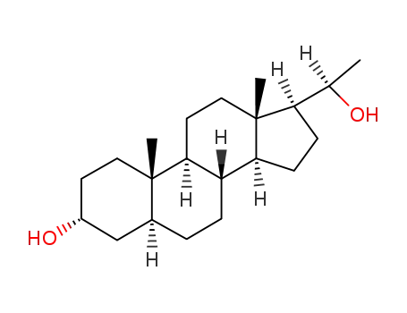 Molecular Structure of 566-57-4 (5-ALPHA-PREGNAN-3-ALPHA, 20-BETA-DIOL)